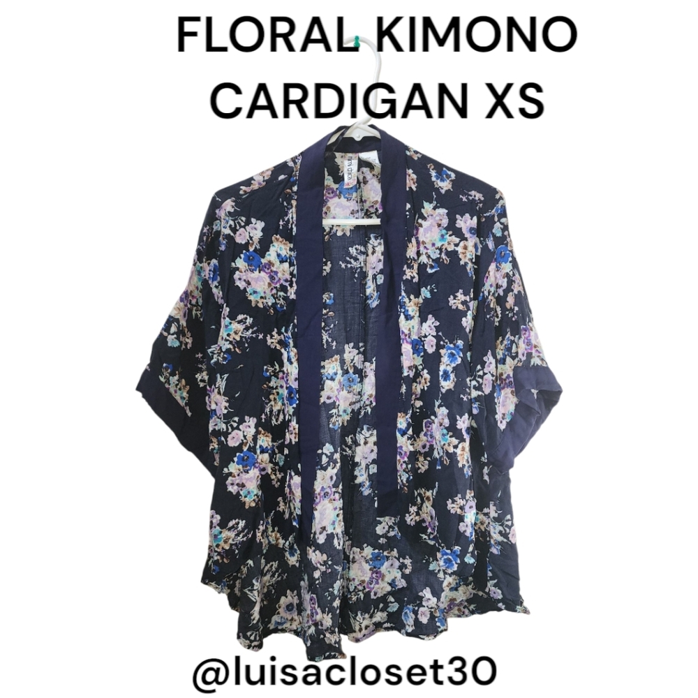 Floral Kimono Cardigan XS